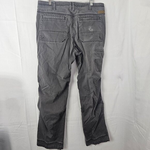 Cabelas Carpenter Pants Mens Tag 36x34 Act 36x31 Gray Workwear Cotton Stretch - Picture 2 of 11